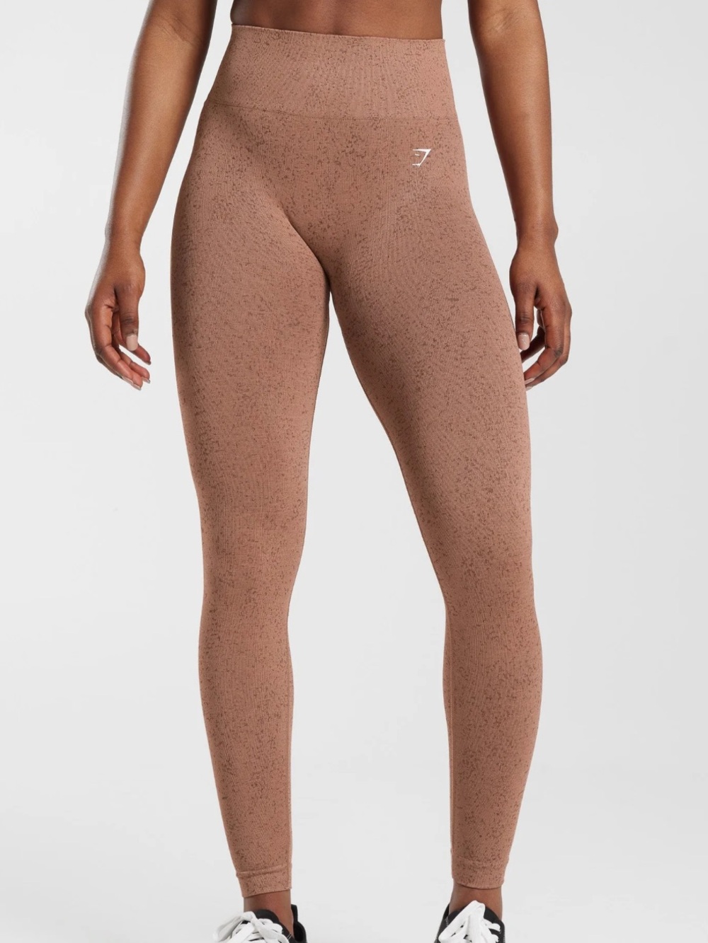 Gymshark Adapt Fleck Seamless Leggings in Sandstone Brown